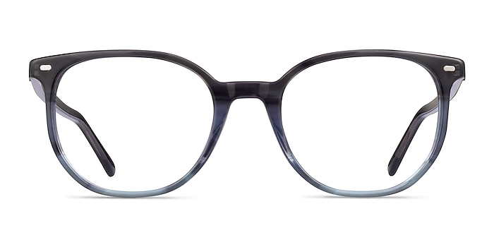 Ray-Ban RB5397 Elliot Striped Gray Acetate Eyeglass Frames from EyeBuyDirect