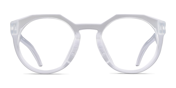 Oakley OX8139 Hstn Matte Clear Plastic Eyeglass Frames from EyeBuyDirect