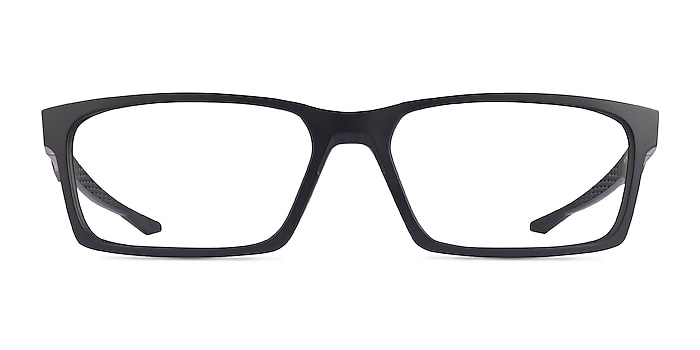Oakley Overhead Satin Black Plastic Eyeglass Frames from EyeBuyDirect