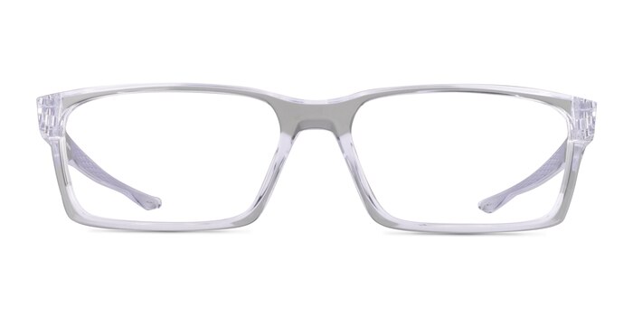 Oakley Overhead Polished Clear Plastic Eyeglass Frames from EyeBuyDirect
