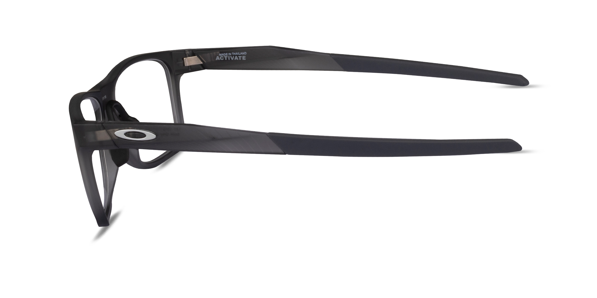 Oakley Activate Square Satin Gray Smoke Frame Eyeglasses Eyebuydirect