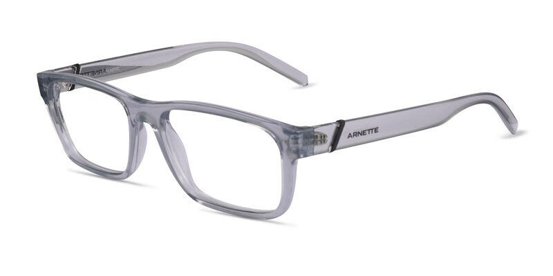 ARNETTE Flamengo - Rectangle Transparent Gray Frame Glasses For Men ...