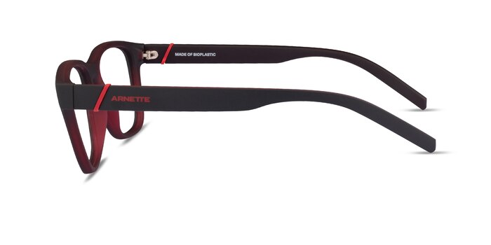 ARNETTE Telmo Matte Gray Red Plastic Eyeglass Frames from EyeBuyDirect
