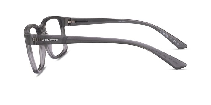 ARNETTE Dirkk Shiny Transparent Gray Plastic Eyeglass Frames from EyeBuyDirect