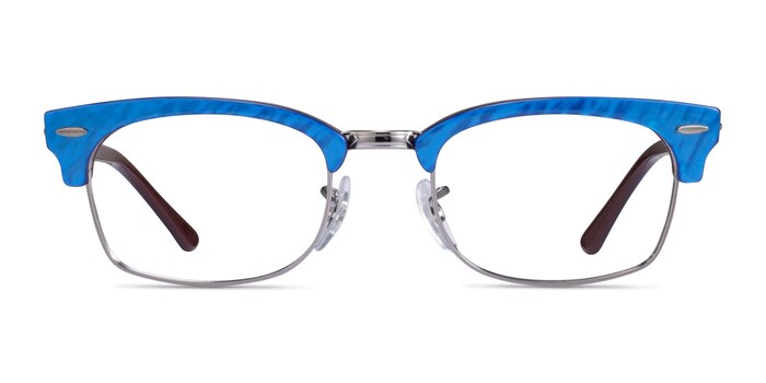 Ray-Ban RB3916V Wrinkled Blue On Brown Acetate Eyeglass Frames from EyeBuyDirect