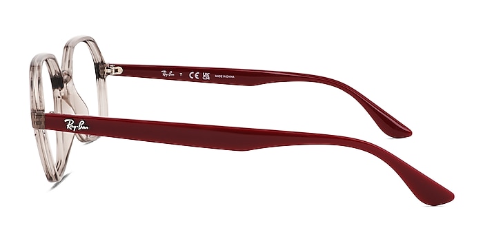 Ray-Ban RB4361V Transparent Gray Plastic Eyeglass Frames from EyeBuyDirect