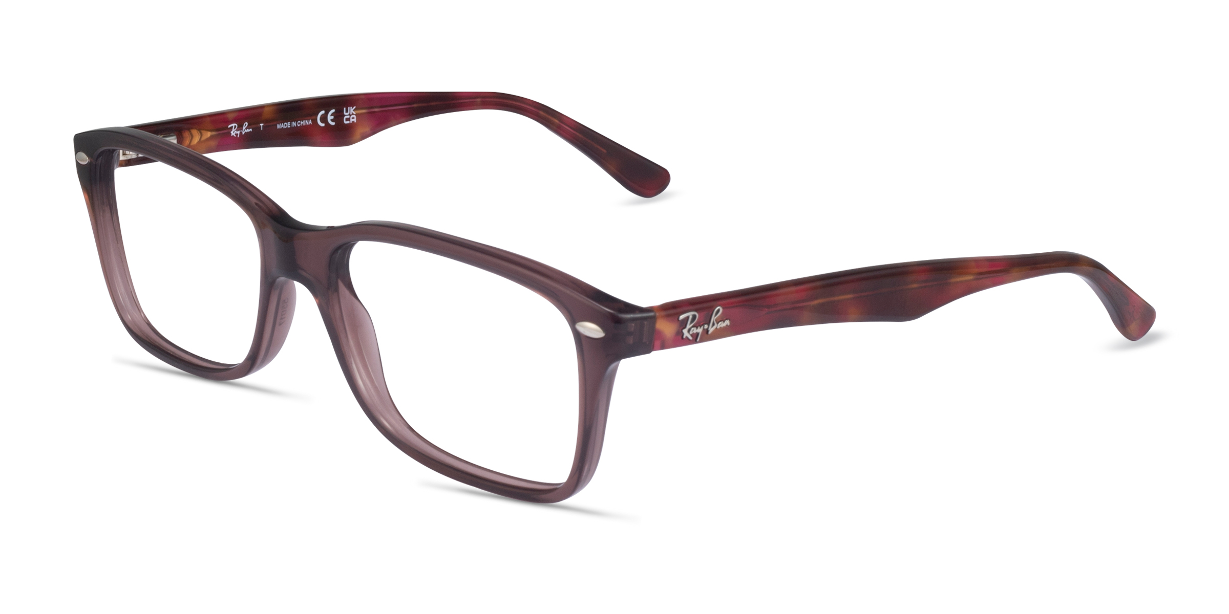Ray Ban RB5228 Rectangle Opal Brown Frame Eyeglasses Eyebuydirect Ray Ban RB5228 Rectangle Opal Brown Frame Eyeglasses Eyebuydirect