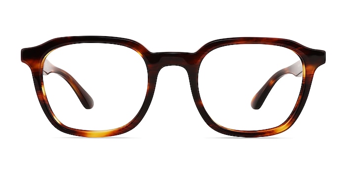 Ray-Ban RB5390 Striped Tortoise Acetate Eyeglass Frames from EyeBuyDirect