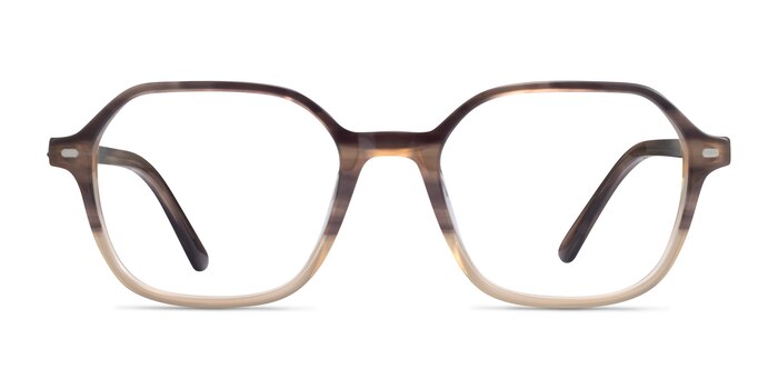 Ray-Ban RB5394 John Gradient Brown Tortoise Acetate Eyeglass Frames from EyeBuyDirect