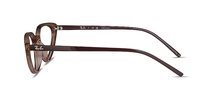 Ray-Ban RB7188 Light Brown Plastic Eyeglass Frames from EyeBuyDirect