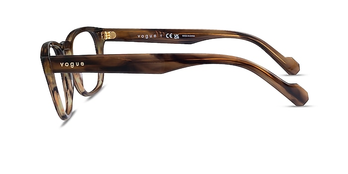 Vogue Eyewear VO5331 Striped Light Tortoise Acetate Eyeglass Frames from EyeBuyDirect