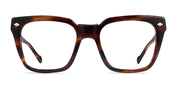 Vogue Eyewear VO5371 Matte Striped Tortoise Acetate Eyeglass Frames from EyeBuyDirect