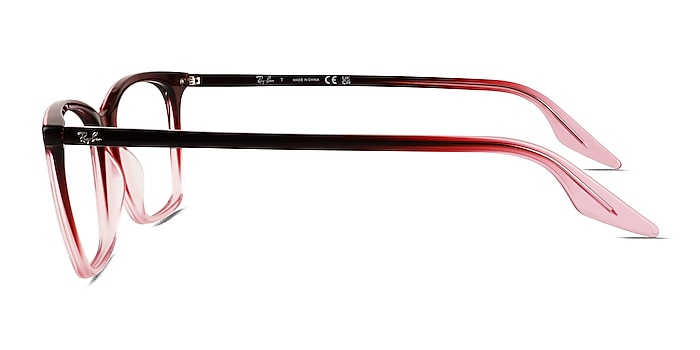Ray-Ban RB5422 Red Gradient Pink Acétate Montures de lunettes de vue d'EyeBuyDirect