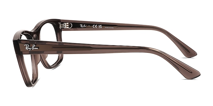 Ray-Ban RB7228 Dark Gray Plastic Eyeglass Frames from EyeBuyDirect
