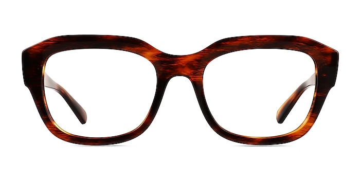 Ray-Ban RB7225 Leonid Striped Tortoise Plastic Eyeglass Frames from EyeBuyDirect