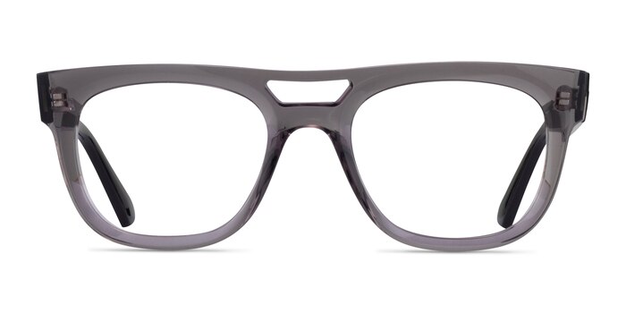 Ray-Ban RB7226 Phil Clear Gray Plastic Eyeglass Frames from EyeBuyDirect