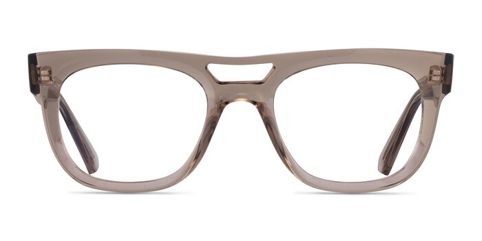 Ray-Ban RB7226 Phil Clear Brown Plastic Eyeglass Frames from EyeBuyDirect