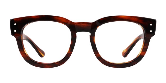 Ray-Ban RB0298V Mega Hawkeye Striped Tortoise Acetate Eyeglass Frames from EyeBuyDirect