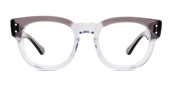 Ray-Ban RB0298V Mega Hawkeye Gray Clear Acetate Eyeglass Frames from EyeBuyDirect