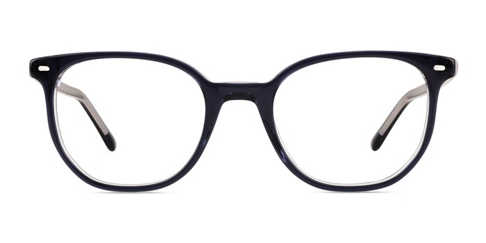 Ray-Ban RB5397 Elliot Transparent Dark Blue Acetate Eyeglass Frames from EyeBuyDirect