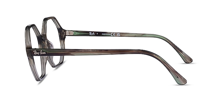 Ray-Ban RB5472 Britt Transparent Green Acetate Eyeglass Frames from EyeBuyDirect