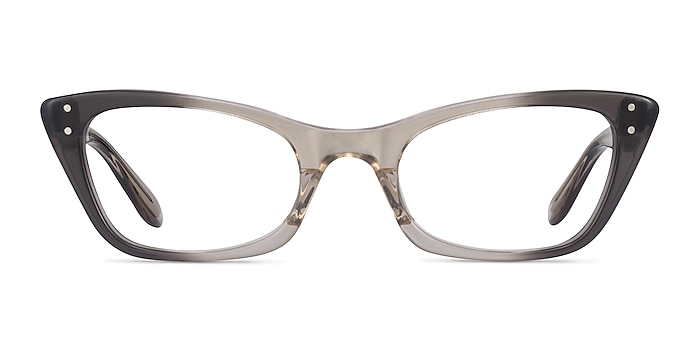 Ray-Ban RB5499 Lady Burbank Transparent Gray Acetate Eyeglass Frames from EyeBuyDirect
