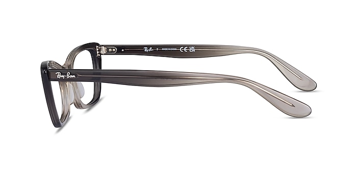 Ray-Ban RB5499 Lady Burbank Transparent Gray Acetate Eyeglass Frames from EyeBuyDirect