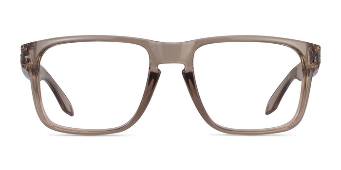 Oakley Holbrook Rx Clear Brown Plastic Eyeglass Frames from EyeBuyDirect