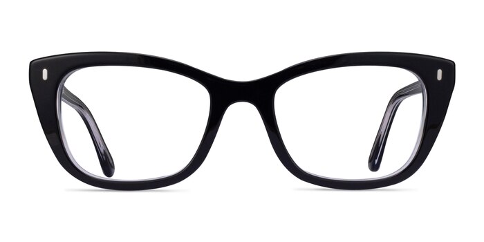 Ray-Ban RB5433 Black Clear Acetate Eyeglass Frames from EyeBuyDirect