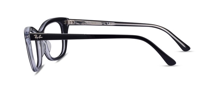 Ray-Ban RB5433 Black Clear Acétate Montures de lunettes de vue d'EyeBuyDirect