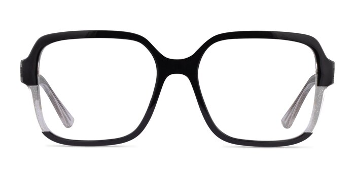 Vogue Eyewear VO5555 Black Clear Plastic Eyeglass Frames from EyeBuyDirect