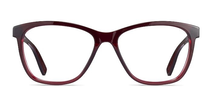 Oakley Alias Clear Red Plastic Eyeglass Frames from EyeBuyDirect