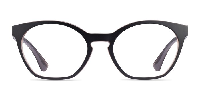 Oakley Tone Down Matte Clear Black Plastique Montures de lunettes de vue d'EyeBuyDirect
