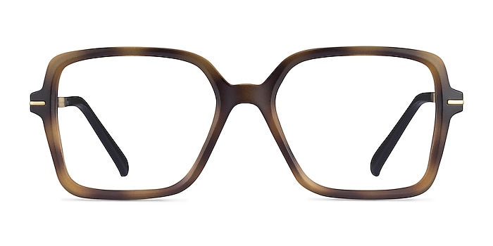 Oakley Sharp Line Matte Tortoise Plastic Eyeglass Frames from EyeBuyDirect