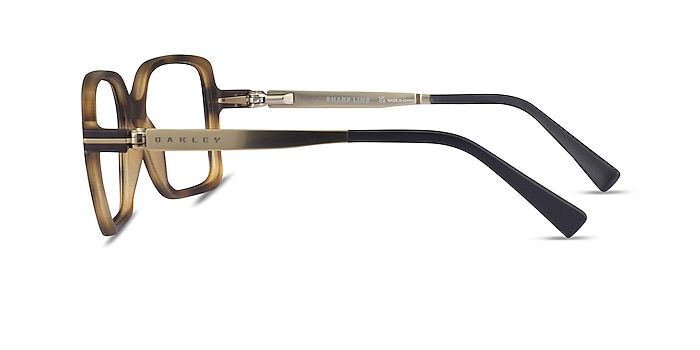 Oakley Sharp Line Matte Tortoise Plastic Eyeglass Frames from EyeBuyDirect