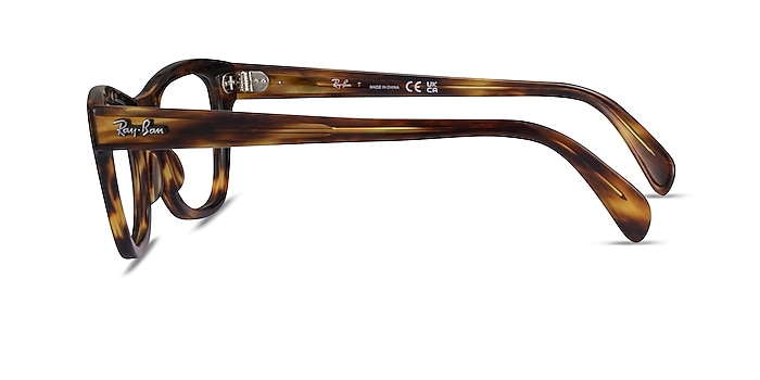 Ray-Ban RB0707V Clear Tortoise Plastic Eyeglass Frames from EyeBuyDirect