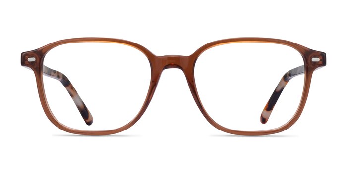 Ray-Ban RB5393 Leonard Clear Brown Acétate Montures de lunettes de vue d'EyeBuyDirect