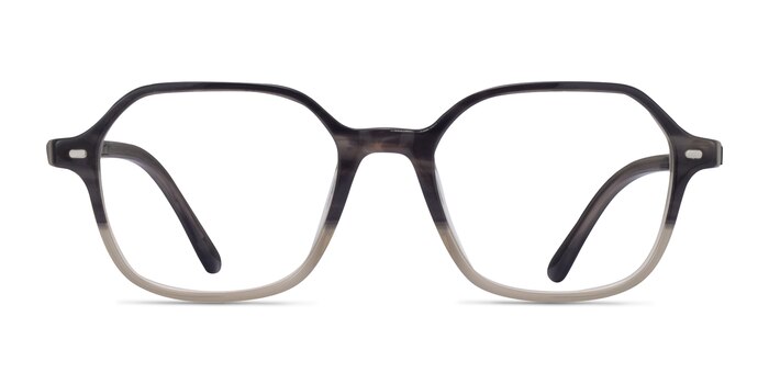 Ray-Ban RB5394 John Striped Gray Tortoise Acétate Montures de lunettes de vue d'EyeBuyDirect