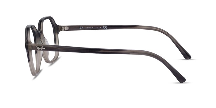 Ray-Ban RB5394 John Striped Gray Tortoise Acétate Montures de lunettes de vue d'EyeBuyDirect