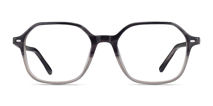 Ray-Ban RB5394 John Gray Clear Tortoise Acetate Eyeglass Frames from EyeBuyDirect
