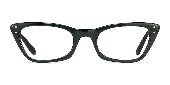 Ray-Ban RB5499 Lady Burbank Shiny Green Acétate Montures de lunettes de vue d'EyeBuyDirect