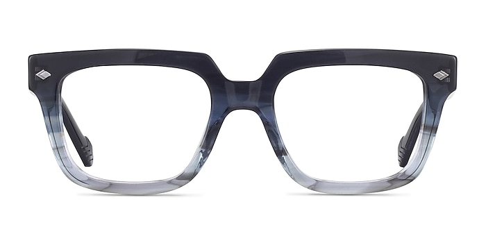 Vogue Eyewear VO5403 Striped Gardient Blue Acétate Montures de lunettes de vue d'EyeBuyDirect