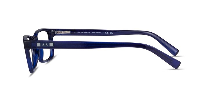 Armani Exchange AX3007 Shiny Transparent Blue Plastique Montures de lunettes de vue d'EyeBuyDirect