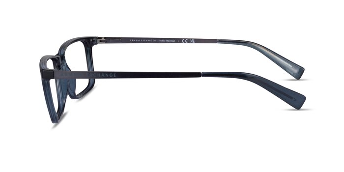 Armani Exchange AX3027 Matte Transparent Blue Eco-friendly Eyeglass Frames from EyeBuyDirect
