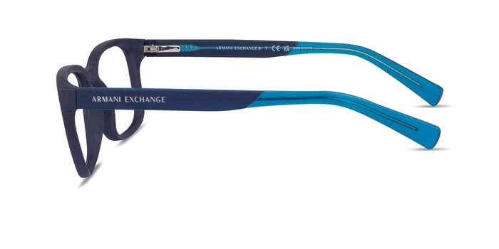 Armani Exchange AX3029 Matte Blue Plastique Montures de lunettes de vue d'EyeBuyDirect