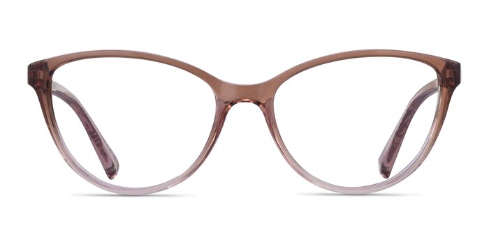 Armani Exchange AX3053 Gradient Transparent Brown Plastic Eyeglass Frames from EyeBuyDirect