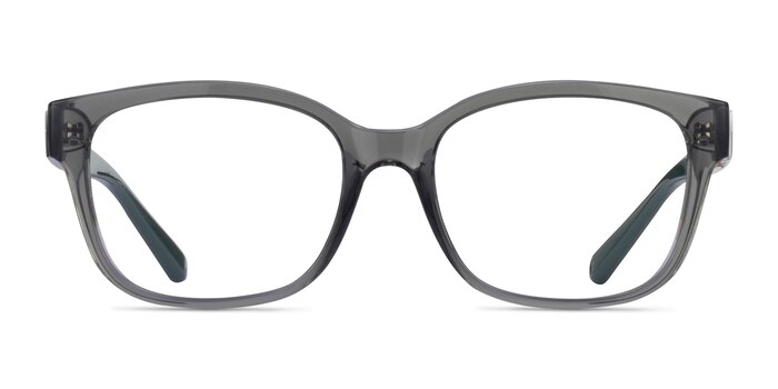 Armani Exchange AX3098 Shiny Transparent Gray Plastique Montures de lunettes de vue d'EyeBuyDirect