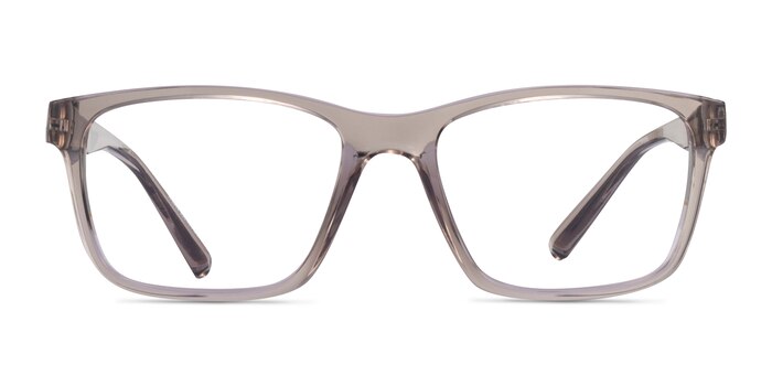 Armani Exchange AX3114 Shiny Transparent Brown Éco-responsable Montures de lunettes de vue d'EyeBuyDirect