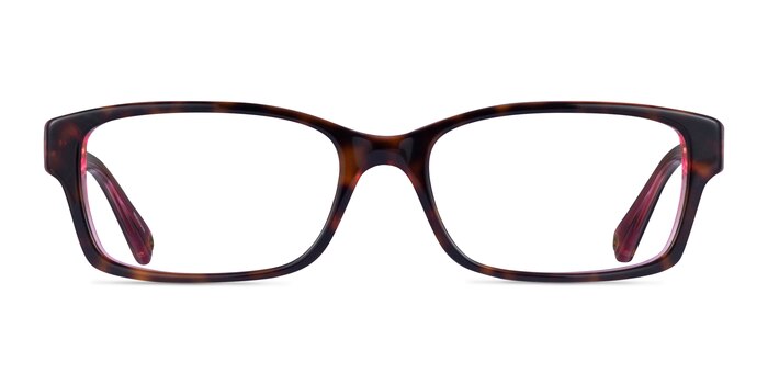 Coach HC6040 Brooklyn Pink Tortoise Acetate Eyeglass Frames from EyeBuyDirect