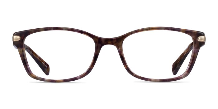 Coach HC6065 Confetti Brown Acetate Eyeglass Frames from EyeBuyDirect